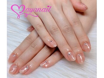 アヤネイル(ayanail)/シアーピンクネイル^_^