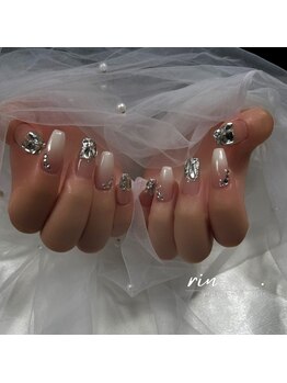 private nail salon ～rin～の写真/長さだし１０本＋持ち込みデザイン＋パーツ付け放題で！大満足のやり放題メニュー♪