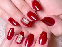 ベルネイル(Belle Nail)/秋色ワンカラー＋パーツ