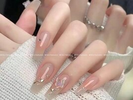 クリスマス/冬ネイル/ツイード