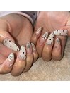 水玉ネイル
