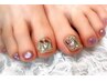 【Foot】足元に彩りを◆極上ケア付/ワンカラー+お好きなアート2本追加
