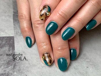 ソラ(SOLA.)/ボッテガグリーン×レオパード