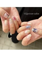 ルート12/リボン×ニュアンスネイル