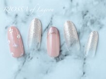 リオッサ オブ ラグーン(RIOSSA of Lagoon)/ホログラムお花ネイル