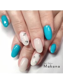 ターコイズブルーネイル