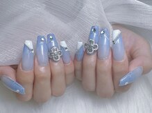 ネイルプリンセス(Nail Princess)/水色グラデーションネイル