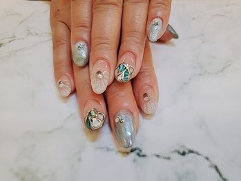 シェルミラーアートマーメイド