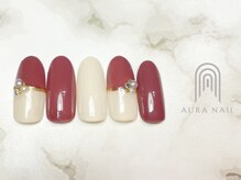 オーラ レアレア市川店内(AURA)/バイカラーネイル