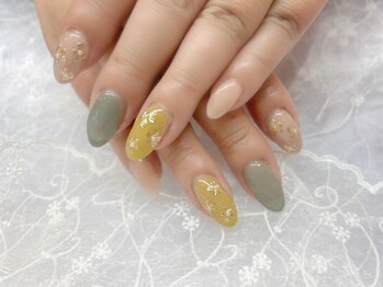 リベレ 福島店(LIBELLE)/フラワーネイル/春ネイル