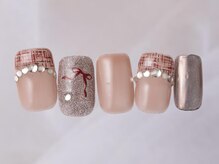 アイネイルズ 新宿店(I nails)/ツイードフレンチリボン
