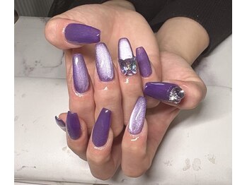 キアラネイルサロン/チップ長さだしワンカラー 