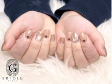 バレンタインネイル