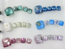 ヒラソルネイル(Girasol nail)/フット定額アート追加