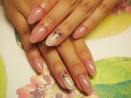 ～ドライフラワーグラデネイル～