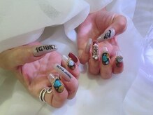 ネイル スパ ココプラス(Nail spa Cocoplus)/クリアフレンチ×ライブネイル