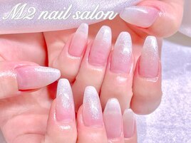 ホワイトラメグラデーション