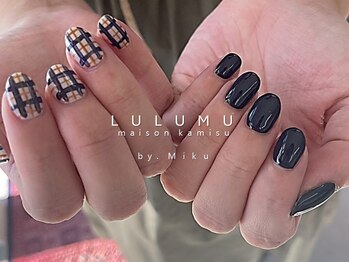ルルム メゾン カミス(LULUMU maison kamisu)/Miku チェックネイル