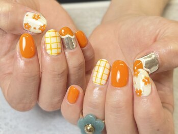 フラワー×チェック