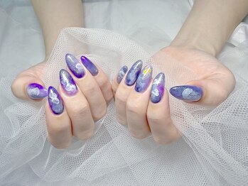シンプル持込 ニュアンスネイル
