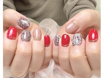 ビューイング(美ing)/チェック柄 ツイードネイル