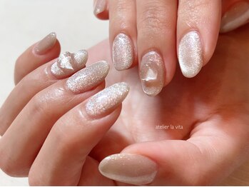 アトリエ ラビータ(atelier la vita)/クリアハート・マグネット