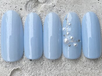 フリークネイル(FREAK Nail)/シンプルパールライン ¥7000