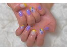 韓国風　お花ネイル♪