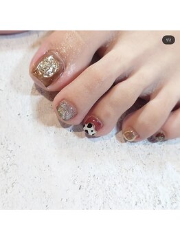 セプトネイル 西大寺店(SEPT NAIL)/ニュアンスフットネイル