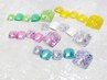 【FOOT】ケア込み　ミラー&グリッターネイル　通常￥10,000→￥6,500
