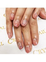 クリスタルネイル ゆめタウン博多店(CRYSTAL NAIL)/フラワーアートネイル