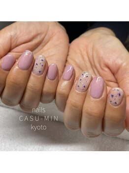 ネイルズ カスミン(nails CASU-MIN)/あまり目立たないカラーで♪