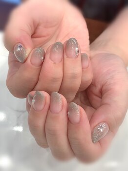 ハーティーネイル hearty nail 溝の口店/上品グラデーションネイル