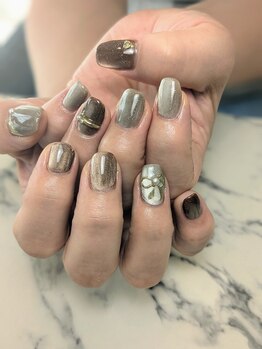 ウル(ulu)/リボン&リングネイル