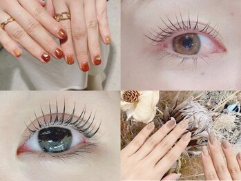 ソファー 八王子(sofa)の写真/まつげとネイルを同時施術することで時短に◎[八王子/パラジェル/パリジェンヌ/まつげパーマ/マツエク/眉]