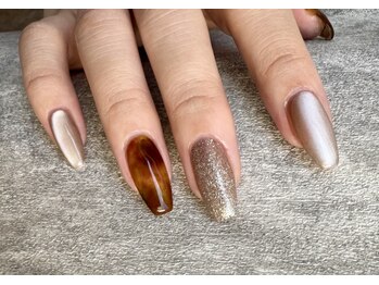 ミュウ(nail&eyelash salon Myu)の写真/可愛い定額デザイン豊富♪トレンドの大人ニュアンス/ワンホンなど今日の気分に合わせてデザインを選べる ★