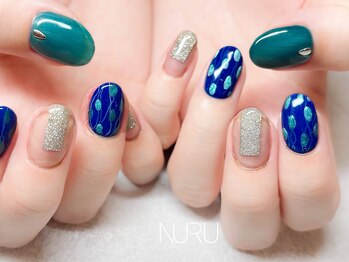 ヌル ネイル 新宿(NURU NAIL)/夏/個性派/アート/ラメ