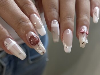 シエロ ネイル(cielo nail)の写真/【色の調合が得意な実力派サロン☆】アートの種類が豊富で持ち込みも大歓迎◎