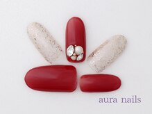 アウラネイルズ(aura nails)/☆ハンドシンプルコース　¥6800