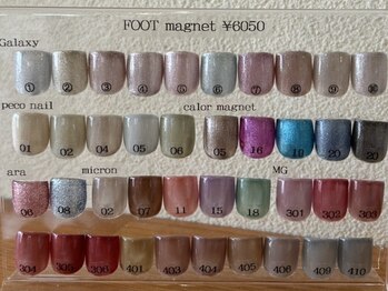 ネイルズカフェアン 飾磨店(nails cafe an)/foot : マグネット1カラー ¥6050