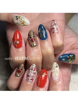 ネイルズミラク(nail's mirac.)/クリスマスネイル