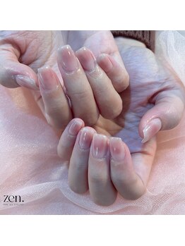 ゼン(zen.)/シンプルチークネイル