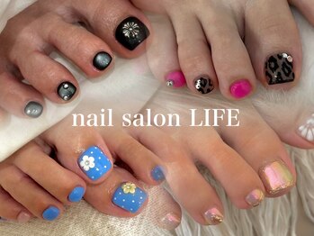 ライフ セカンド(LIFE2nd)の写真/持ち込み・おまかせデザイン可能！足元を彩るワンポイントアートで気分も上がるサロン♪