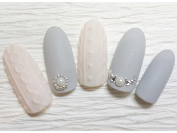 ネイルサロン マハロ 横浜四季の森フォレオ店(Nail Salon Mahalo)/ニットネイル 定額¥9300