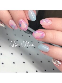 ネイルサロンラメール(La Mer)/たらしこみネイル