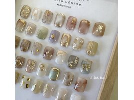 定額フット 親指アート2本アート