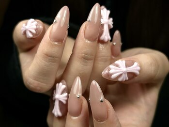 ギャルットネイル(GALTTO NAIL)の写真/【大人可愛い~超ギャルネイルまで幅広いデザイン◎】人気No2★チップ長さだし+ワンカラー(オフ込)¥7200