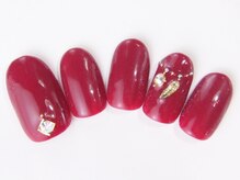 ネイルサロン ドレリッチ 大宮店(drerich)/ボルドーフェザーネックレス