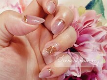 テテ ネイル(tete nail)/ツヤ×マット×ゴールド