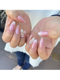 ふんわりシェルネイル